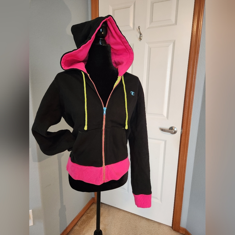 Champion Black and Pink Jacket - Picture 1 of 11